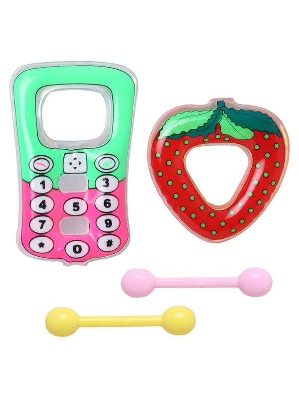 Love Baby Colorful Teether Ring Set of 4 – BPA-Free Water Teething Toy for Babies