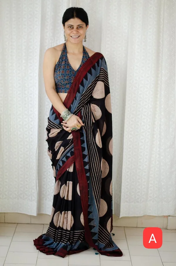 Chanderi Cotton Digital Print Saree