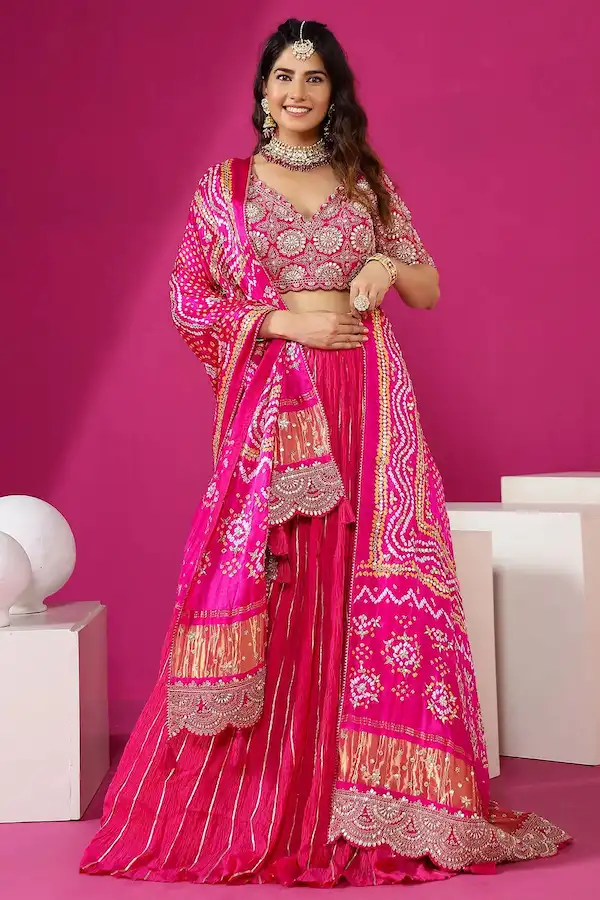 Digital Print Lehenga Choli Set with Dupatta 