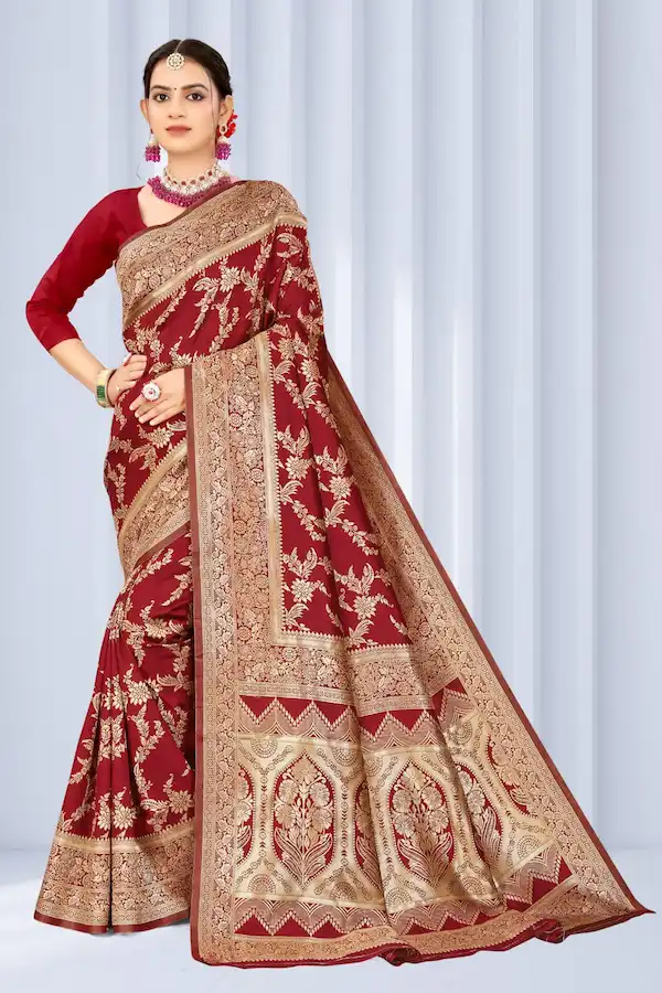 Banarasi Soft Silk Saree for Women | Weaving Work Saree