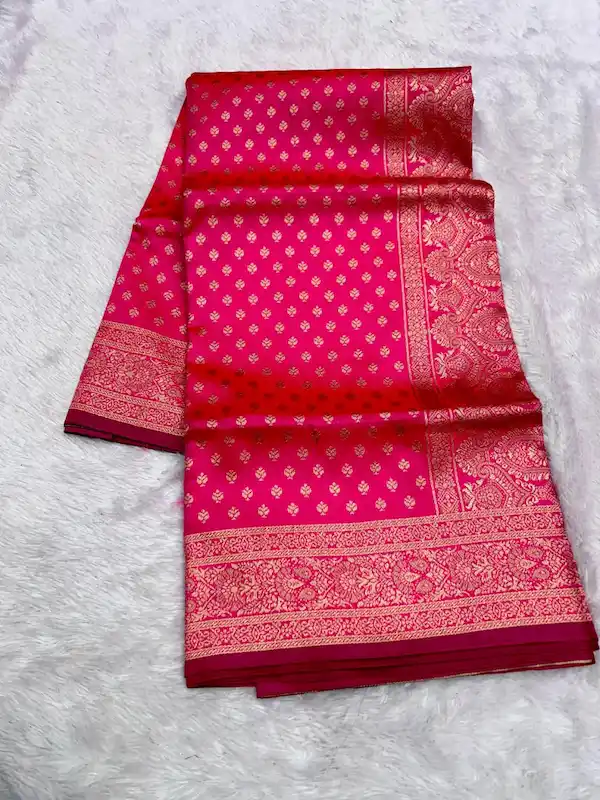 Pure Banarasi Silk Saree with Zari Woven Pallu
