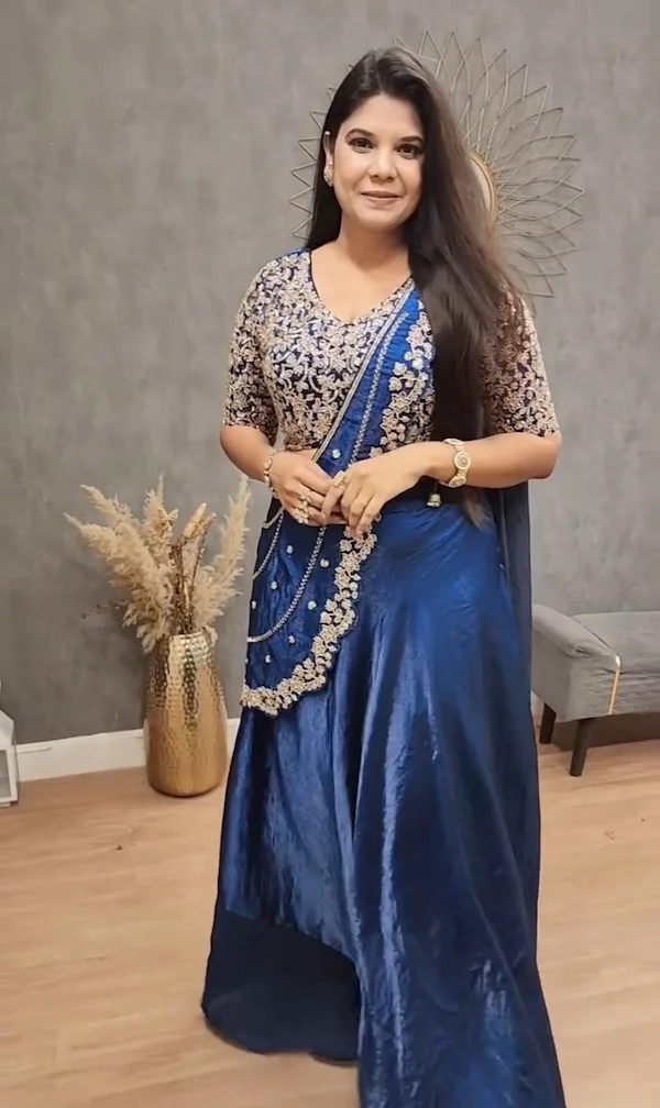 Fendy Satin Lehenga Choli Set