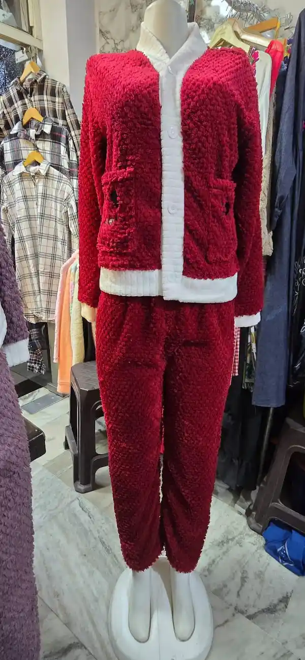 Winter Imported Chinese Fabric Cord Set Free Size