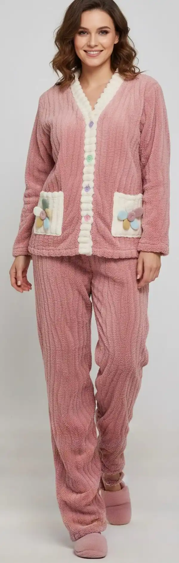 Winter Imported Chinese Fabric Cord Set Free Size