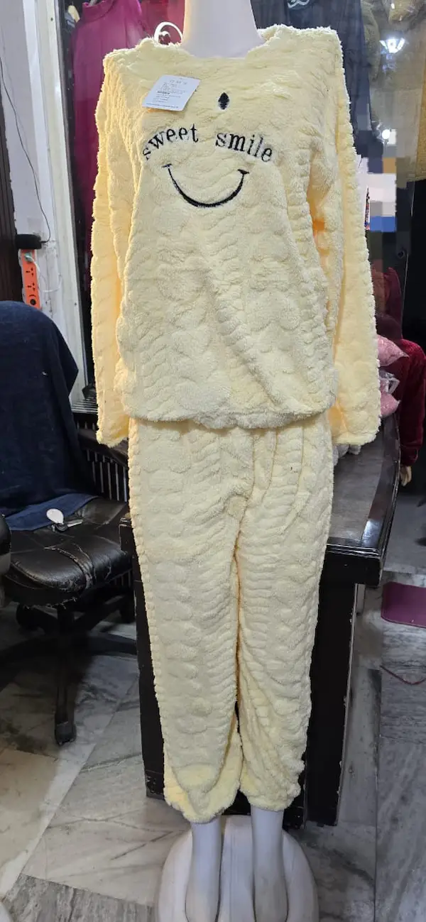 Winter Chinese Fabric Cord Set Premium Warm Co-ord (Free Size)