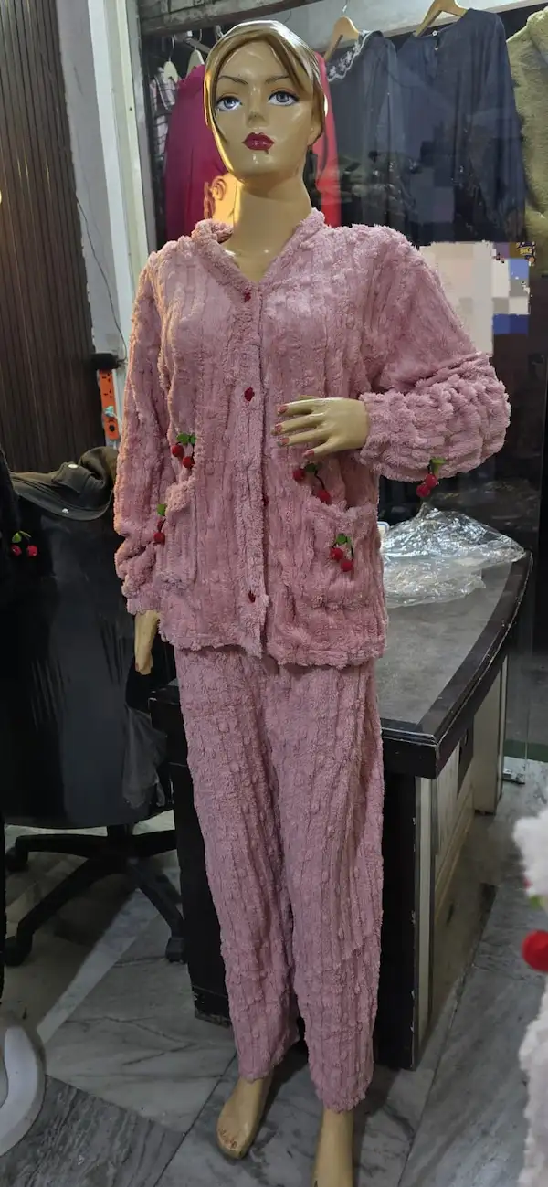 Winter Chinese Fabric Cord Set Premium Warm Co-ord (Free Size)