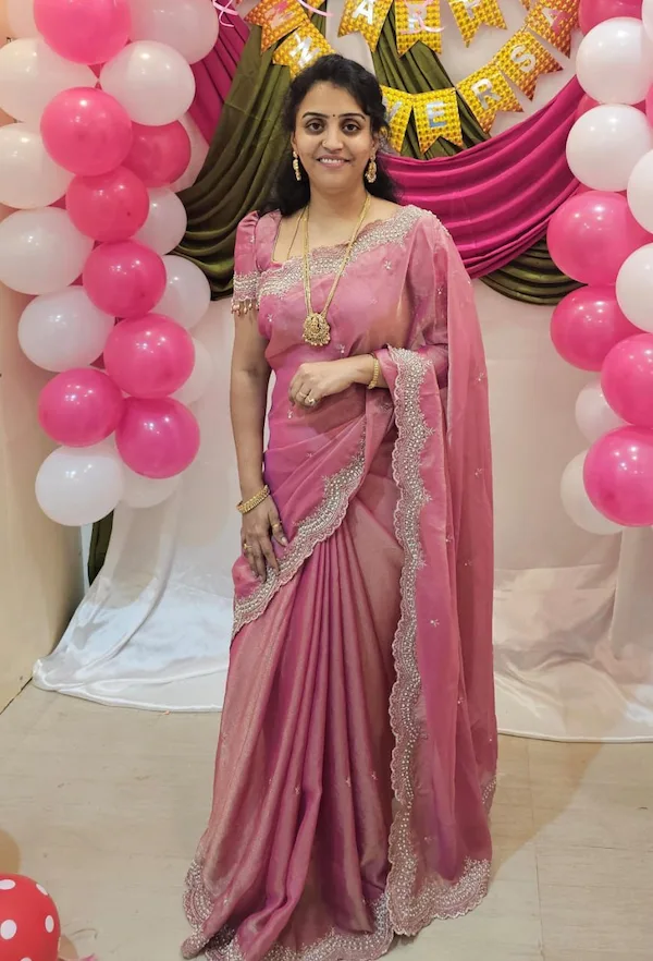 Women NC Moss Satin Dual Shade Saree with Multi Embroidery Work | New Year Party Wear