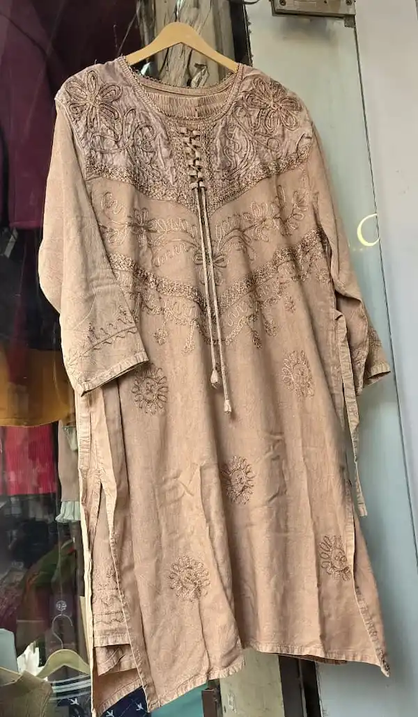 Tie & Dye Aari Work Rayon Cord Set