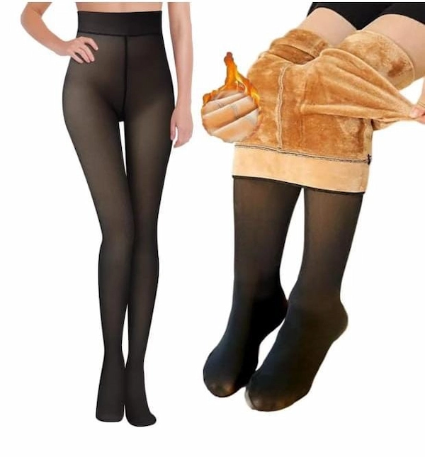 Winter Special Dual Tone Woolen Stocking with Fur Inside