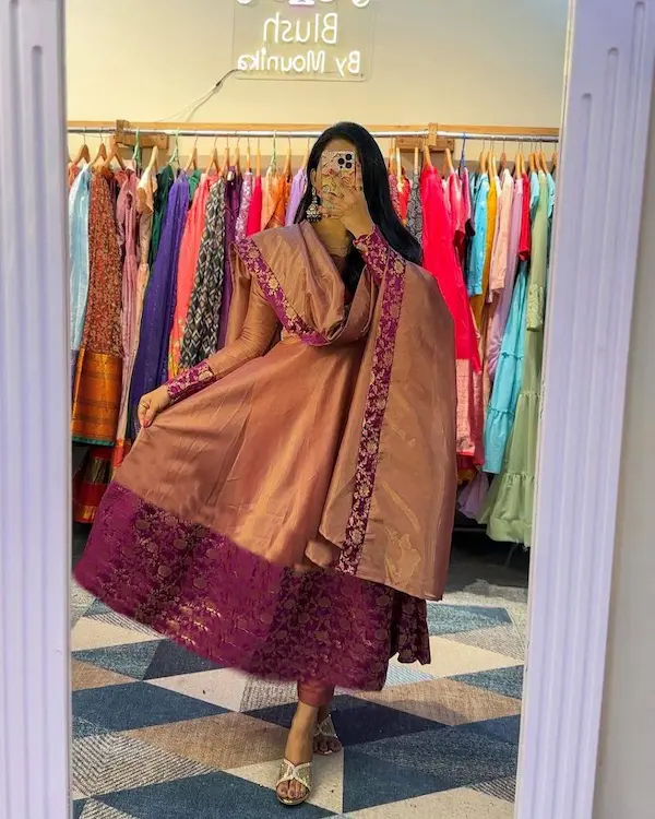 Organic Lichi Silk Banarasi Saree with Blouse Piece