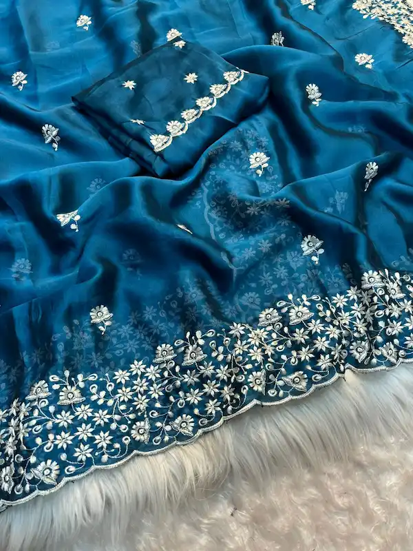 Pure Soft Rangoli Saree with Running Blouse