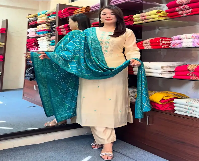 Wedding Special Banarasi Bandhej Suit Sets