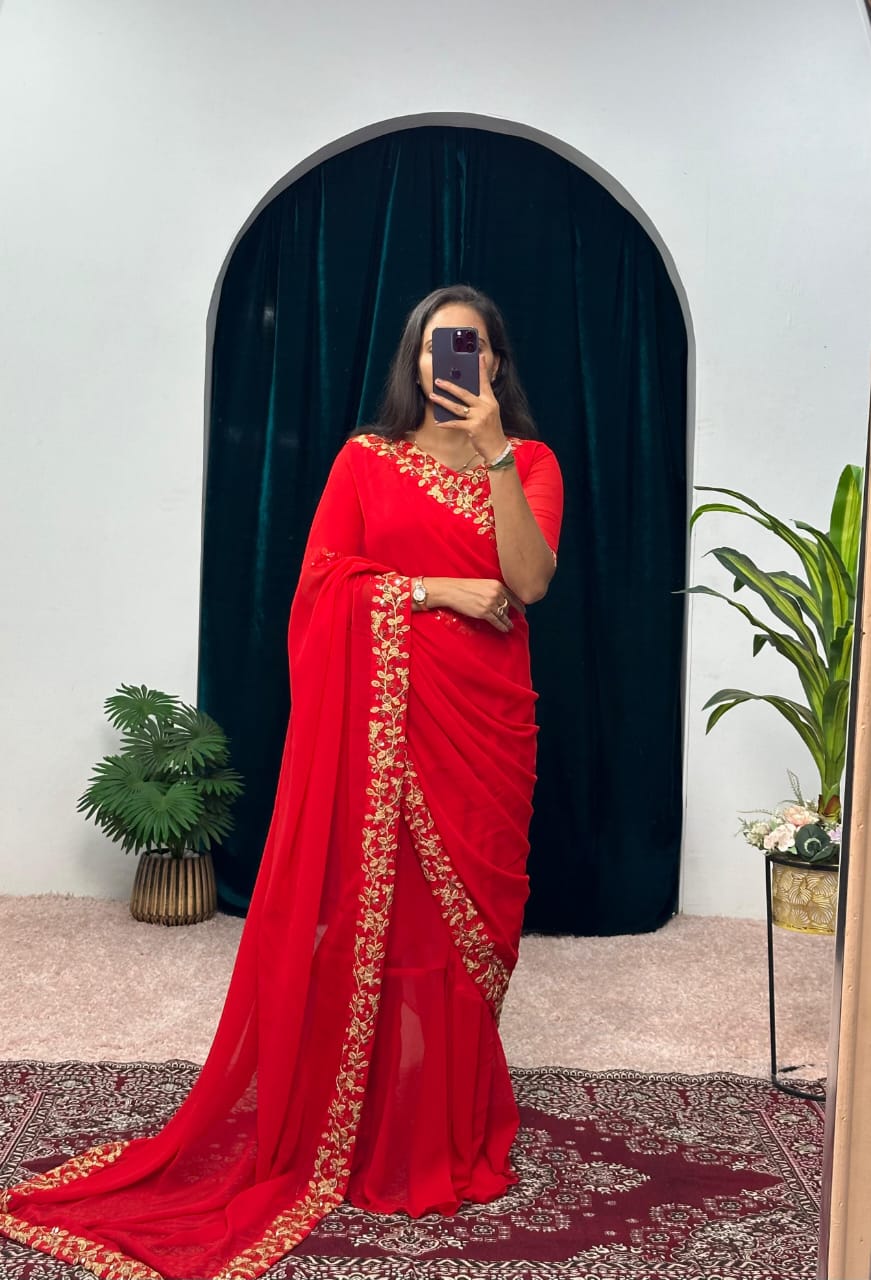 Presenting Ready to wear Gown Saree