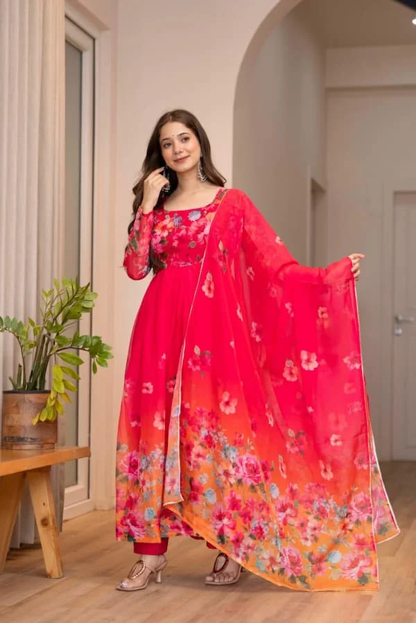 Umbrella Suit with Dupatta & Pant – Ready to Wear