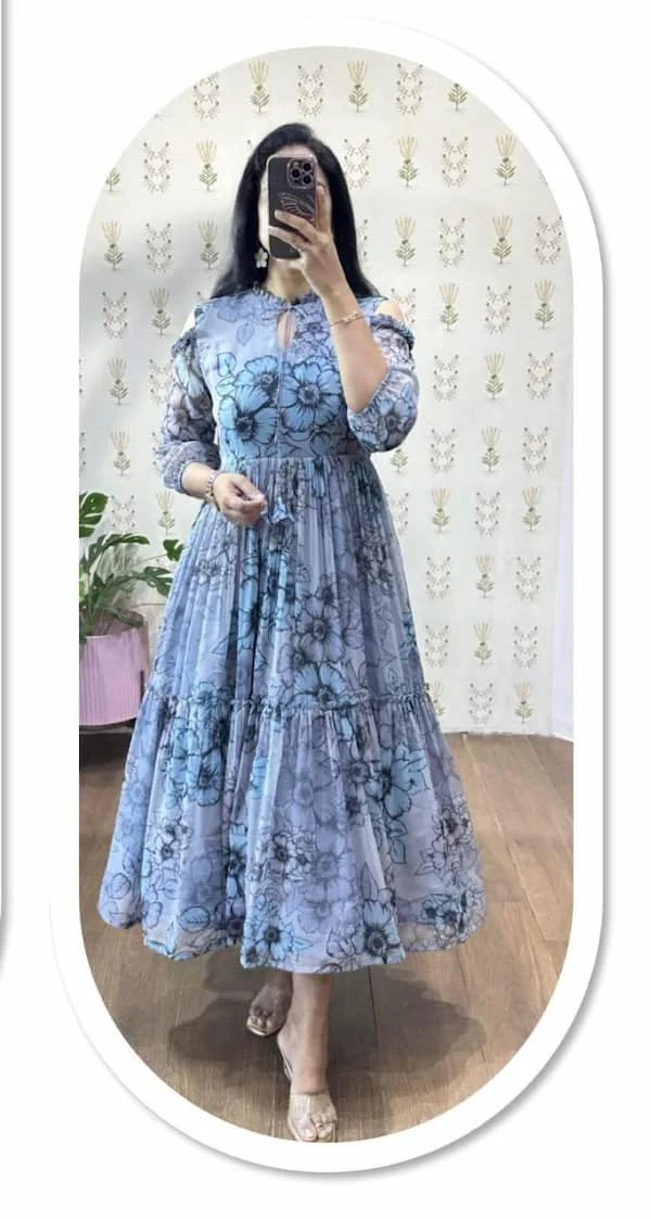 Vacation Special Georgette Maxi Dress