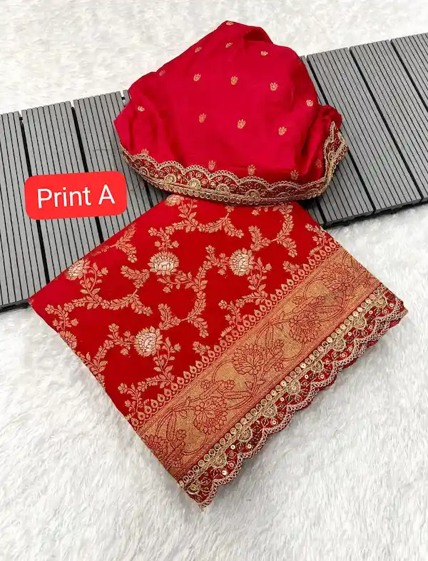 Karvachauth Special Red Pooja Saree