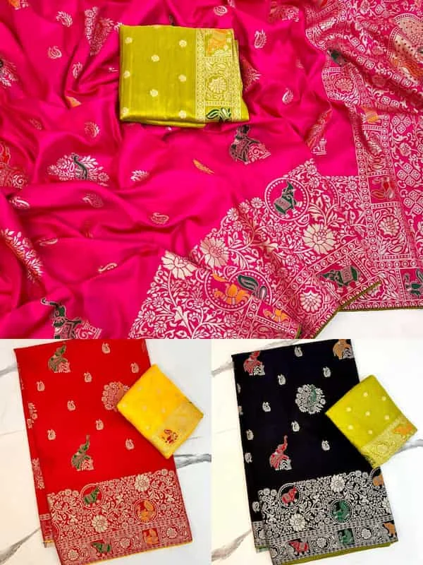 Pure Banarasi Dola Silk Saree