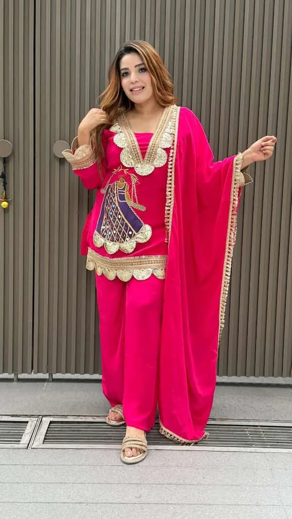 Party Wear Top Sarara with Dupatta