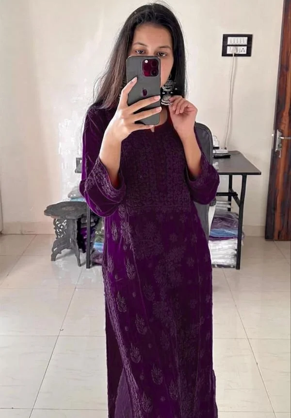 Designer Wear Exclusive Geogette With Embroidery suit With Dupatta 