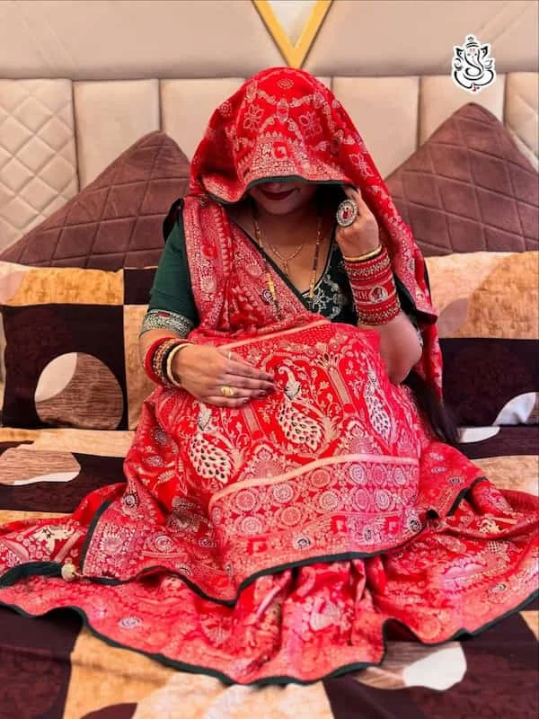Meenakari Zecard Weaving Saree
